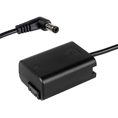 ayex Acoplador CC para cámaras Sony con batería NP-FW50 – Dummy para fuente de alimentación permanente ayex Acoplador CC para cámaras Sony con batería NP-FW50 – Dummy para fuente de alimentación permanente