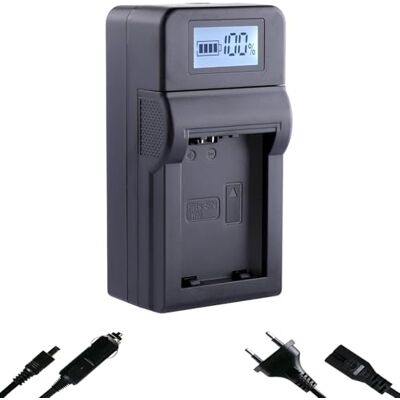 Blumax Cargador rápido para baterías Sony NP-FW50, el cargador es compatible con Sony Alpha 7 II 7R 7S II 6400 6500 / NEX-F3 NEX-7 / DSC-RX10 IV/ZV-E10 Blumax Cargador rápido para baterías Sony NP-FW50, el cargador es compatible con Sony Alpha 7 II 7R 7S II 6400 6500 / NEX-F3 NEX-7 / DSC-RX10 IV/ZV-E10