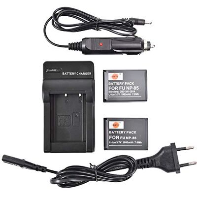 DSTE 2-Pieza NP-85 Batería y Cargador Compatible para Fujifilm SL240 SL245 SL260 SL280 SL300 DSTE 2-Pieza NP-85 Batería y Cargador Compatible para Fujifilm SL240 SL245 SL260 SL280 SL300