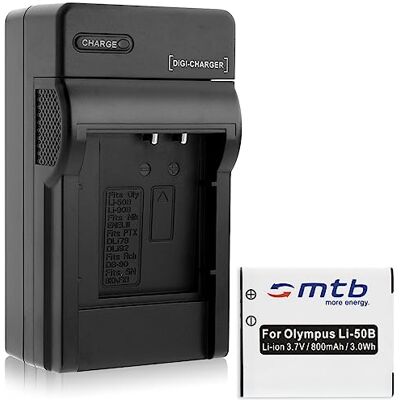 mtb more energy Batería + Cargador (Coche/Corriente) para Olympus Li-50B / XZ-10... / Pentax WG-3 ... / Ricoh CX5 ... Ver Lista! mtb more energy Batería + Cargador (Coche/Corriente) para Olympus Li-50B / XZ-10... / Pentax WG-3 ... / Ricoh CX5 ... Ver Lista!