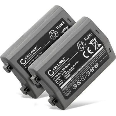 subtel 2X Batería EN-EL18 Compatible con Nikon D4, D4s, D5, D6 3300mAh subtel 2X Batería EN-EL18 Compatible con Nikon D4, D4s, D5, D6 3300mAh