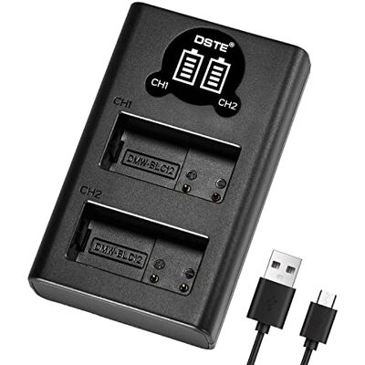 Generic DSTE DMW-BLC12 Cargador rápido dual USB con pantalla LCD compatible con Panasonic DMW-BLC12e, DMW-BTC12, BP-DC12, Lumix DMC-G7, DMC-FZ200, DMC-FZ200GK, DMC-FZ1000 Generic DSTE DMW-BLC12 Cargador rápido dual USB con pantalla LCD compatible con Panasonic DMW-BLC12e, DMW-BTC12, BP-DC12, Lumix DMC-G7, DMC-FZ200, DMC-FZ200GK, DMC-FZ1000