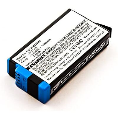 AccuCell Batería para GoPro Max, ion de litio, 3,85 V, 1400 mAh, 5,4 Wh AccuCell Batería para GoPro Max, ion de litio, 3,85 V, 1400 mAh, 5,4 Wh