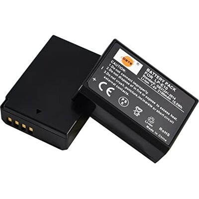 DSTE 2pcs LP-E10 Batería Compatible con Canon 1100D 1200D 1300D Rebel T3 Kiss X50 DSTE 2pcs LP-E10 Batería Compatible con Canon 1100D 1200D 1300D Rebel T3 Kiss X50