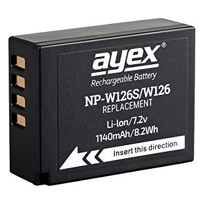 ayex Batería NP-W126S Compatible con Fujifilm X-T4 X-T3 X-T2 X-T30 II X-Pro3 X-H1 GFX 100S GFX 50S GFX 50R Excelente Rendimiento de la batería 1140 mAh ayex Batería NP-W126S Compatible con Fujifilm X-T4 X-T3 X-T2 X-T30 II X-Pro3 X-H1 GFX 100S GFX 50S GFX 50R Excelente Rendimiento de la batería 1140 mAh