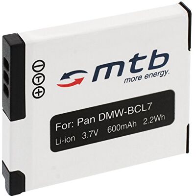 mtb more energy Batería DMW-BCL7 para Panasonic Lumix DMC-F5, FH10, FS50, SZ3, SZ9, XS1 mtb more energy Batería DMW-BCL7 para Panasonic Lumix DMC-F5, FH10, FS50, SZ3, SZ9, XS1