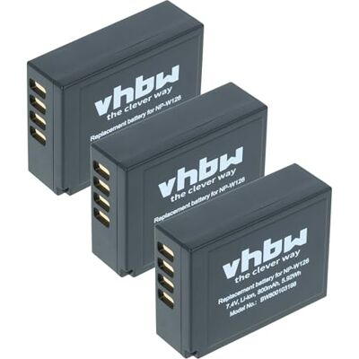 vhbw 3X batería Compatible con Fujifilm X-E4 vhbw 3X batería Compatible con Fujifilm X-E4