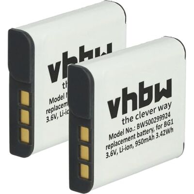 vhbw 2X batería Compatible con Sony Cybershot DSC-W70 vhbw 2X batería Compatible con Sony Cybershot DSC-W70