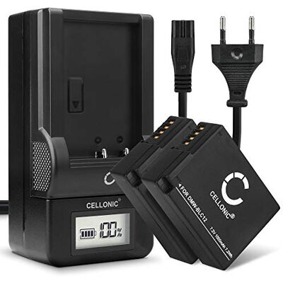CELLONIC 2X Batería Compatible con Panasonic DMW-BLC12E, DMW-BLC12 CELLONIC 2X Batería Compatible con Panasonic DMW-BLC12E, DMW-BLC12