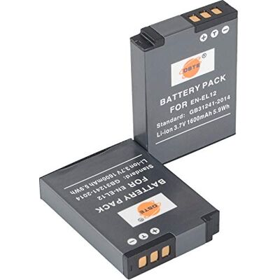 DSTE 2pcs EN-EL12 Batería Compatible con Nikon Coolpix S620 S630 S6000 S6100 S6200 S6300 DSTE 2pcs EN-EL12 Batería Compatible con Nikon Coolpix S620 S630 S6000 S6100 S6200 S6300