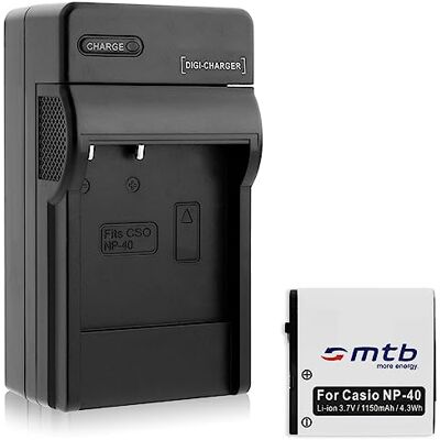 mtb more energy Batería + Cargador (Coche/Corriente) para NP-40 / BenQ, Jay-Tech, Easypix, Medion, Rollei, Silvercrest... Ver Lista mtb more energy Batería + Cargador (Coche/Corriente) para NP-40 / BenQ, Jay-Tech, Easypix, Medion, Rollei, Silvercrest... Ver Lista