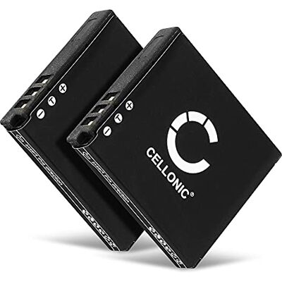 CELLONIC 2X Batería Compatible con Ricoh R10, Caplio R7, R8, Leica BP-DC6 1050mAh, 3.7V, Ion de litio para Ricoh Caplio R6, CX1, CX2, DB-70, Leica C-LUX 2, 3 CELLONIC 2X Batería Compatible con Ricoh R10, Caplio R7, R8, Leica BP-DC6 1050mAh, 3.7V, Ion de litio para Ricoh Caplio R6, CX1, CX2, DB-70, Leica C-LUX 2, 3