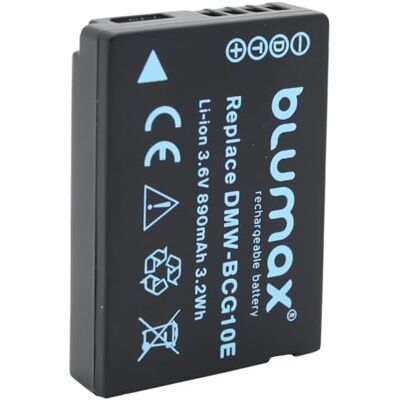 Blumax Batería equivalente a DMW-BCG10E para Panasonic Lumix DMC-TZ31, DMC-TZ 31, DMCTZ31, DMW BCG10E, BCG10, DMC 3D1, TZ36, TZ31, TZ25, TZ22, TZ18, TZ10, TZ8, TZ7, TZ6, ZX3, ZX1, Leica V-Lux 20, V-Lux 30, V-Lux 40 Blumax Batería equivalente a DMW-BCG10E para Panasonic Lumix DMC-TZ31, DMC-TZ 31, DMCTZ31, DMW BCG10E, BCG10, DMC 3D1, TZ36, TZ31, TZ25, TZ22, TZ18, TZ10, TZ8, TZ7, TZ6, ZX3, ZX1, Leica V-Lux 20, V-Lux 30, V-Lux 40