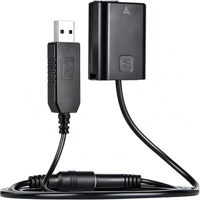 Andoer NP-FW50 Batería ficticia + Power Bank (5V 2A) Cable Adaptador USB de Repuesto para Sony NEX-3/5/6/7 Series A33 A37 A35 A55 A7 A7R A7II A6000 A6300 Andoer NP-FW50 Batería ficticia + Power Bank (5V 2A) Cable Adaptador USB de Repuesto para Sony NEX-3/5/6/7 Series A33 A37 A35 A55 A7 A7R A7II A6000 A6300