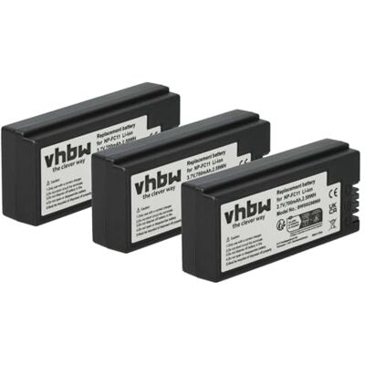 vhbw 3X batería reemplaza Sony NP-FC11 vhbw 3X batería reemplaza Sony NP-FC11