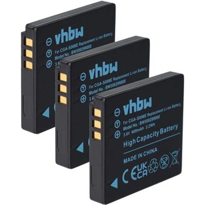 vhbw 3X batería reemplaza Leica BP-DC6 vhbw 3X batería reemplaza Leica BP-DC6
