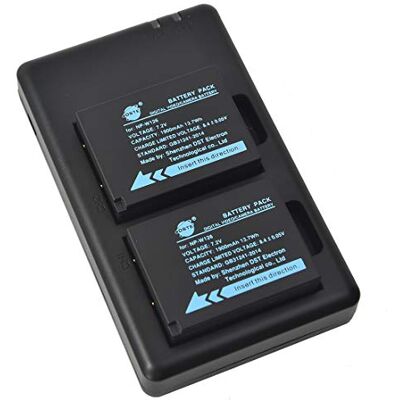 DSTE 2 Piezas de Recambio de bateria NP-W126 Batterie + USB Cargador Dual Compatible con Fuji FinePix X-A1 X-E1 X-E2 X-M1 X-T1 X-T50 X-Pro1 HS30EXR HS33EXR HS35EX HS50EXR DSTE 2 Piezas de Recambio de bateria NP-W126 Batterie + USB Cargador Dual Compatible con Fuji FinePix X-A1 X-E1 X-E2 X-M1 X-T1 X-T50 X-Pro1 HS30EXR HS33EXR HS35EX HS50EXR