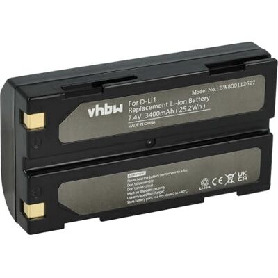 vhbw Batería Compatible con Trimble GPS Receiver R3 R4, R5, R6 cámara (3400 mAh, 7,4 V, Li-Ion) vhbw Batería Compatible con Trimble GPS Receiver R3 R4, R5, R6 cámara (3400 mAh, 7,4 V, Li-Ion)