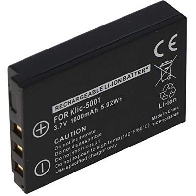 AccuCell – Batería para Sanyo DB-L50, Xacti HD1000 AccuCell – Batería para Sanyo DB-L50, Xacti HD1000