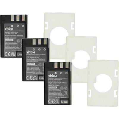vhbw 3X batería reemplaza Nikon EN-EL9a, EN-EL9E, EN-EL9 para cámara (900 mAh, 7,2 V, Li-Ion) vhbw 3X batería reemplaza Nikon EN-EL9a, EN-EL9E, EN-EL9 para cámara (900 mAh, 7,2 V, Li-Ion)