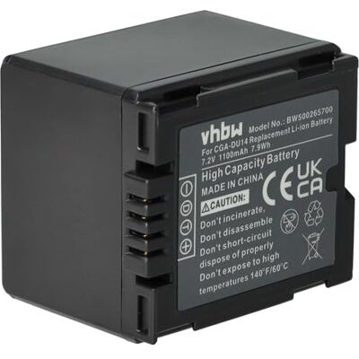 vhbw batería Compatible con Panasonic VDR-D160 VDR-D250, VDR-D220, VDR-M50, VDR-D300, VDR-M30, VDR-D310 cámara (1100 mAh, 7,2 V, Li-Ion) vhbw batería Compatible con Panasonic VDR-D160 VDR-D250, VDR-D220, VDR-M50, VDR-D300, VDR-M30, VDR-D310 cámara (1100 mAh, 7,2 V, Li-Ion)