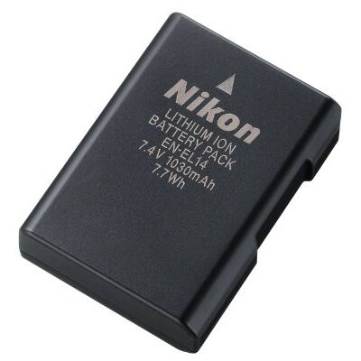 Nikon EN-EL 14 Batería/Pila Recargable (1030 mAh, Ion de Litio, 7.4 V), Negro Nikon EN-EL 14 Batería/Pila Recargable (1030 mAh, Ion de Litio, 7.4 V), Negro