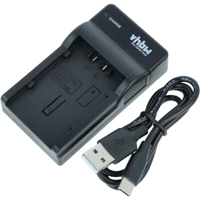 vhbw Cargador USB-C Compatible con Panasonic SDR-H60 SDR-H80, SDR-H90, VDR-D100, VDR-D150, VDR-D160, VDR-D220, VDR-D250, VDR-D300 cámara videocámara/batería + cable USB-C + LED vhbw Cargador USB-C Compatible con Panasonic SDR-H60 SDR-H80, SDR-H90, VDR-D100, VDR-D150, VDR-D160, VDR-D220, VDR-D250, VDR-D300 cámara videocámara/batería + cable USB-C + LED