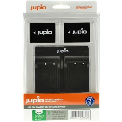 Jupio Kit 2 baterías NP-W126S + cargador Jupio Kit 2 baterías NP-W126S + cargador