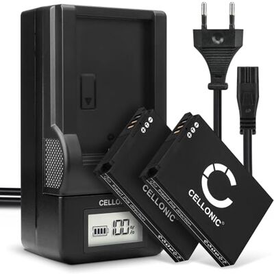 CELLONIC 2X Batería Compatible con Samsung ES50, ES55, EX2F, HZ10W, SLB-10A CELLONIC 2X Batería Compatible con Samsung ES50, ES55, EX2F, HZ10W, SLB-10A