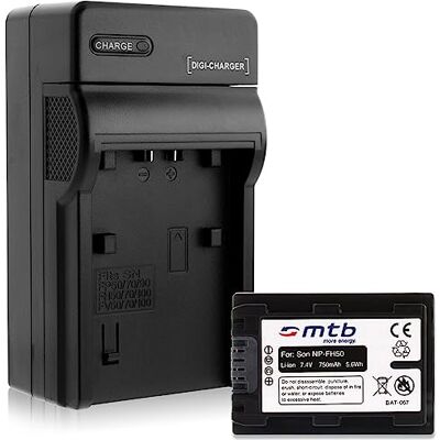 mtb more energy Batería + Cargador (Coche/Corriente) Compatible con Sony NP-FH50/FP-50 / DSC-HX1, HX100V, HX200V / Alpha... Ver Lista! mtb more energy Batería + Cargador (Coche/Corriente) Compatible con Sony NP-FH50/FP-50 / DSC-HX1, HX100V, HX200V / Alpha... Ver Lista!