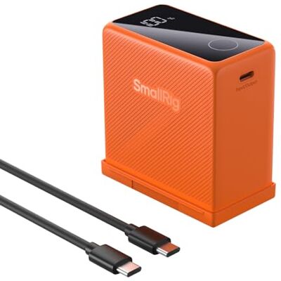 SMALLRIG Compatible con NP-F970 10500mAh Batería de Repuesto para Sony NP-F970/F750/F550, PD 36W USB-C 3.5H Carga Rápida, con Pantalla OLED, Monitor, Luz de Video LED,Videocámara,Naranja 4576 SMALLRIG Compatible con NP-F970 10500mAh Batería de Repuesto para Sony NP-F970/F750/F550, PD 36W USB-C 3.5H Carga Rápida, con Pantalla OLED, Monitor, Luz de Video LED,Videocámara,Naranja 4576