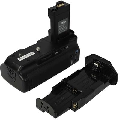 vhbw Empuñadura de batería Compatible con Canon EOS 1000D 450D, 500D cámaras réflex (DSLR), incl. dial de control central, plástico / metal vhbw Empuñadura de batería Compatible con Canon EOS 1000D 450D, 500D cámaras réflex (DSLR), incl. dial de control central, plástico / metal