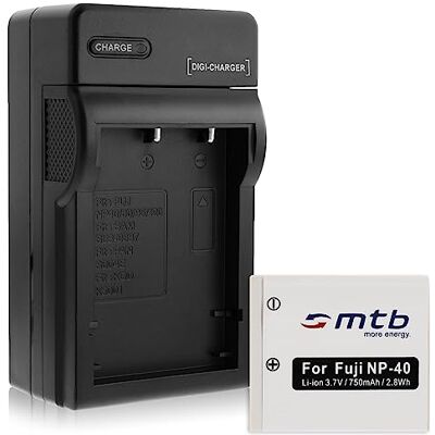 mtb more energy Batería + Cargador (Coche/Corriente) para NP-40 pour Rollei, Easypix, Jay-Tech, Panasonic.. Ver Lista mtb more energy Batería + Cargador (Coche/Corriente) para NP-40 pour Rollei, Easypix, Jay-Tech, Panasonic.. Ver Lista