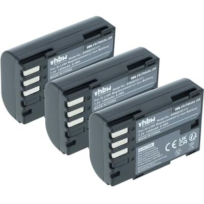 vhbw 3X batería Compatible con Pentax K-01 K-3, K-5, K-1 Mark II, K-3 Mark III Monochrome, K-3 Mark III cámara (1300 mAh, 7,2 V, Li-Ion) vhbw 3X batería Compatible con Pentax K-01 K-3, K-5, K-1 Mark II, K-3 Mark III Monochrome, K-3 Mark III cámara (1300 mAh, 7,2 V, Li-Ion)