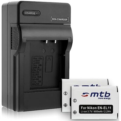mtb more energy 2X Batería + Cargador (Coche, Enchufe) para Ricoh DB-80, R50... / DB-L70, Sanyo Xacti VPC-E10, E875 Ver descripción mtb more energy 2X Batería + Cargador (Coche, Enchufe) para Ricoh DB-80, R50... / DB-L70, Sanyo Xacti VPC-E10, E875 Ver descripción