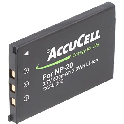 AccuCell Batería compatible con Casio NP-20, Casio Exilim EX-M1, EX-M2, Casio NP20, Sony NP-20DBA AccuCell Batería compatible con Casio NP-20, Casio Exilim EX-M1, EX-M2, Casio NP20, Sony NP-20DBA