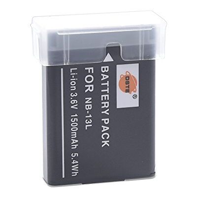 DSTE Batería de repuesto NB-13L compatible con cámaras Canon PowerShot G5X G7X G9X, G5X Mark II, G7X Mark II, G9X Mark II, SX720 HS, SX730 HS, SX620 HS, G1 X Mark III DSTE Batería de repuesto NB-13L compatible con cámaras Canon PowerShot G5X G7X G9X, G5X Mark II, G7X Mark II, G9X Mark II, SX720 HS, SX730 HS, SX620 HS, G1 X Mark III