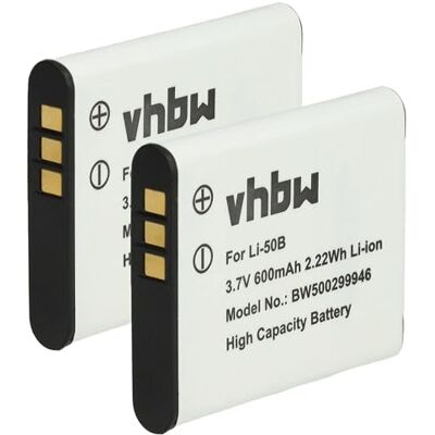 vhbw 2X batería Compatible con Olympus Stylus/µ-Serie 1020 vhbw 2X batería Compatible con Olympus Stylus/µ-Serie 1020
