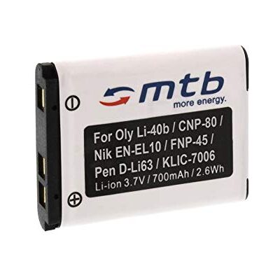 mtb more energy Batería NP-45 Compatible con Agfa/Kodak/Praktica/Rollei/Traveler … (Ver Lista) mtb more energy Batería NP-45 Compatible con Agfa/Kodak/Praktica/Rollei/Traveler … (Ver Lista)