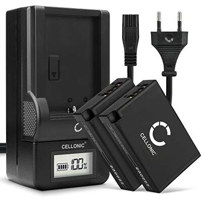 CELLONIC 2X Batería Compatible con Canon EOS 200D, 250D, 750D, 760D, LC-E17 950mAh, 7.4V, Ion de litio para Canon EOS 770D, 77D, 800D, 850D, EOS Kiss X8i, M3, M5, M6, R10, R100, R50, R8, LP-E17 CELLONIC 2X Batería Compatible con Canon EOS 200D, 250D, 750D, 760D, LC-E17 950mAh, 7.4V, Ion de litio para Canon EOS 770D, 77D, 800D, 850D, EOS Kiss X8i, M3, M5, M6, R10, R100, R50, R8, LP-E17