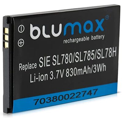 Blumax Batería para Siemens Gigaset (Ion de litio, 3,7 V, 830 mAh); SL78H, SL400, SL400A, SL400H, SL610H PRO, SL610 H Pro, SL780, SL785, SL788, X656, SL910, SL910H V30145 K1310k X444, V30145 K1310 X445, 4250366817255 y X069 Blumax Batería para Siemens Gigaset (Ion de litio, 3,7 V, 830 mAh); SL78H, SL400, SL400A, SL400H, SL610H PRO, SL610 H Pro, SL780, SL785, SL788, X656, SL910, SL910H V30145 K1310k X444, V30145 K1310 X445, 4250366817255 y X069