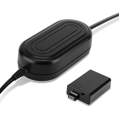 subtel Adaptador CA Compatible con Canon EOS 1000D, 500D, 450D ACK-E5 + Acoplador DC (Batería ficticia), ca. 3m, 100-240V, Suministro de Energía Continuo Cámara, para Canon CA-PS700, DR-E5 subtel Adaptador CA Compatible con Canon EOS 1000D, 500D, 450D ACK-E5 + Acoplador DC (Batería ficticia), ca. 3m, 100-240V, Suministro de Energía Continuo Cámara, para Canon CA-PS700, DR-E5