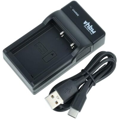 vhbw Cargador USB-C Compatible con Fuji Fujifilm NP-W126 NP-W126s cámara videocámara/batería + cable USB-C + indicador carga vhbw Cargador USB-C Compatible con Fuji Fujifilm NP-W126 NP-W126s cámara videocámara/batería + cable USB-C + indicador carga