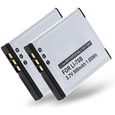 subtel , Batería para Cámara, Compatible con Olympus VG-130, LI-70B, VG-120, VG-160, VG-110 (3.7V, 500mAh) 2 Unidades subtel , Batería para Cámara, Compatible con Olympus VG-130, LI-70B, VG-120, VG-160, VG-110 (3.7V, 500mAh) 2 Unidades