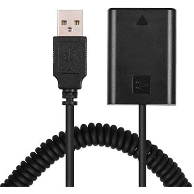 Andoer 5V USB NP-FW50 Adaptador de acoplador de batería simulada con Cable de Resorte Flexible Compatible con Sony A7 A7II A7R A7S A7RII A7SII A6000 A5000 A3000 NEX5 NEX3 Cámara ILDC Andoer 5V USB NP-FW50 Adaptador de acoplador de batería simulada con Cable de Resorte Flexible Compatible con Sony A7 A7II A7R A7S A7RII A7SII A6000 A5000 A3000 NEX5 NEX3 Cámara ILDC