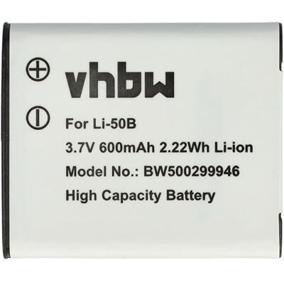 vhbw Batería Compatible con Olympus Stylus Traveller/SP-Serie SP-720 SP-720UZ, SP-800 UZ cámara (600 mAh, 3,7 V, Li-Ion) vhbw Batería Compatible con Olympus Stylus Traveller/SP-Serie SP-720 SP-720UZ, SP-800 UZ cámara (600 mAh, 3,7 V, Li-Ion)
