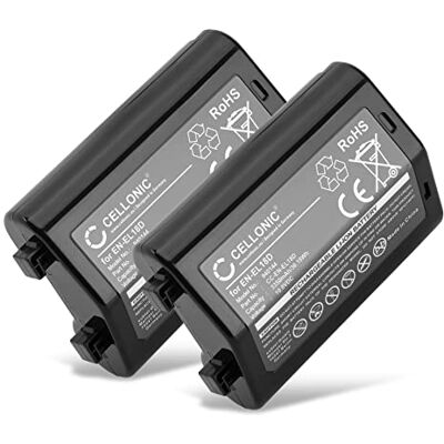 CELLONIC 2X Batería Compatible con Nikon EN-EL18d, Z 9, D6 CELLONIC 2X Batería Compatible con Nikon EN-EL18d, Z 9, D6