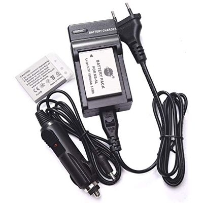 DSTE 2-Pieza NB-5L NB5L Batería y Cargador Compatible para Canon PowerShot S100 SD700 IS SD790 SD800 SD850 SD880 SD890 SD900 SD950 SD990 SX200 SX210 SX220 DSTE 2-Pieza NB-5L NB5L Batería y Cargador Compatible para Canon PowerShot S100 SD700 IS SD790 SD800 SD850 SD880 SD890 SD900 SD950 SD990 SX200 SX210 SX220