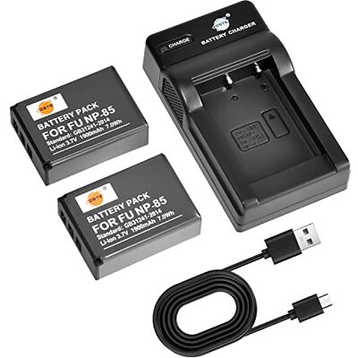 DSTE 2pcs NP-85 Batería y Cargador para Fujifilm SL260 SL280 SL300 SL305 SL1000 DSTE 2pcs NP-85 Batería y Cargador para Fujifilm SL260 SL280 SL300 SL305 SL1000