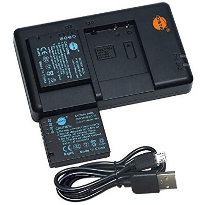 DSTE DMW-BCJ13 BCJ13E BCJ13PP (2 unidades) Batería recargable de repuesto y cargador dual compatible con cámara Panasonic Lumix DMC-LX5K, LX5W, LX55, LX7, LX7GK, LX7K, LX7W, Leica D-LUX5, D-LUX6, etc DSTE DMW-BCJ13 BCJ13E BCJ13PP (2 unidades) Batería recargable de repuesto y cargador dual compatible con cámara Panasonic Lumix DMC-LX5K, LX5W, LX55, LX7, LX7GK, LX7K, LX7W, Leica D-LUX5, D-LUX6, etc